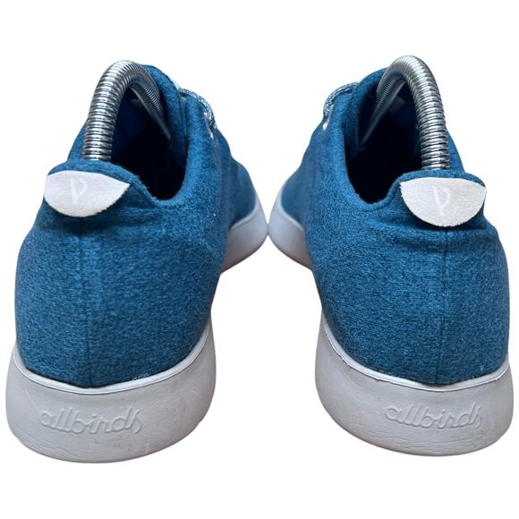 ALLBIRDS The Wool Runnner Men's Sz 8 Thrive Teal Trainers Sneakers Merino Wool - Picture 4 of 12